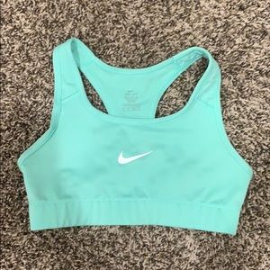 Teal Nike sports bra